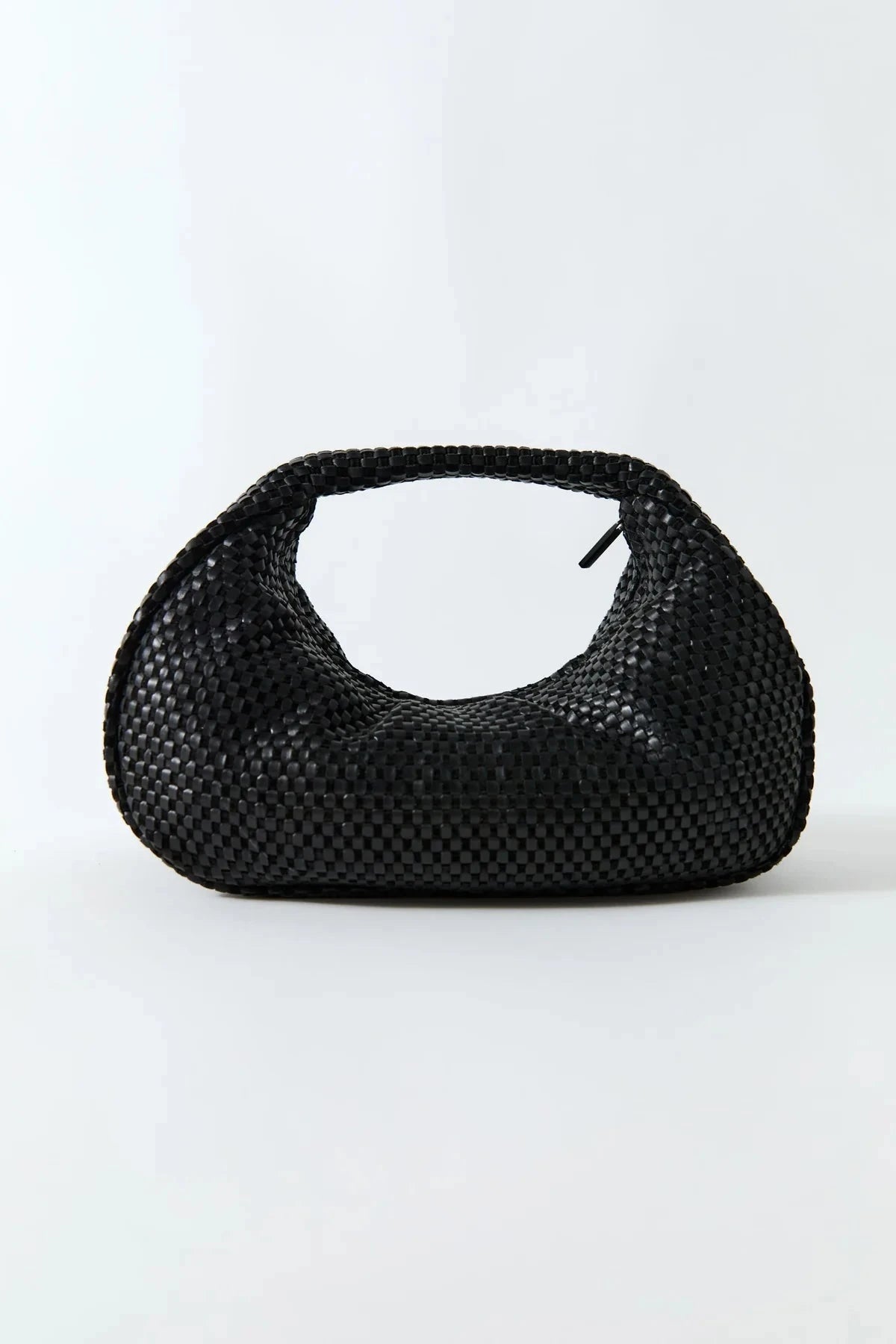 St. Agni Bag Lattice Weave Bon Bon Bag, Black Soho-Boutique