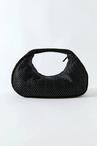 St. Agni Bag Lattice Weave Bon Bon Bag, Black Soho-Boutique