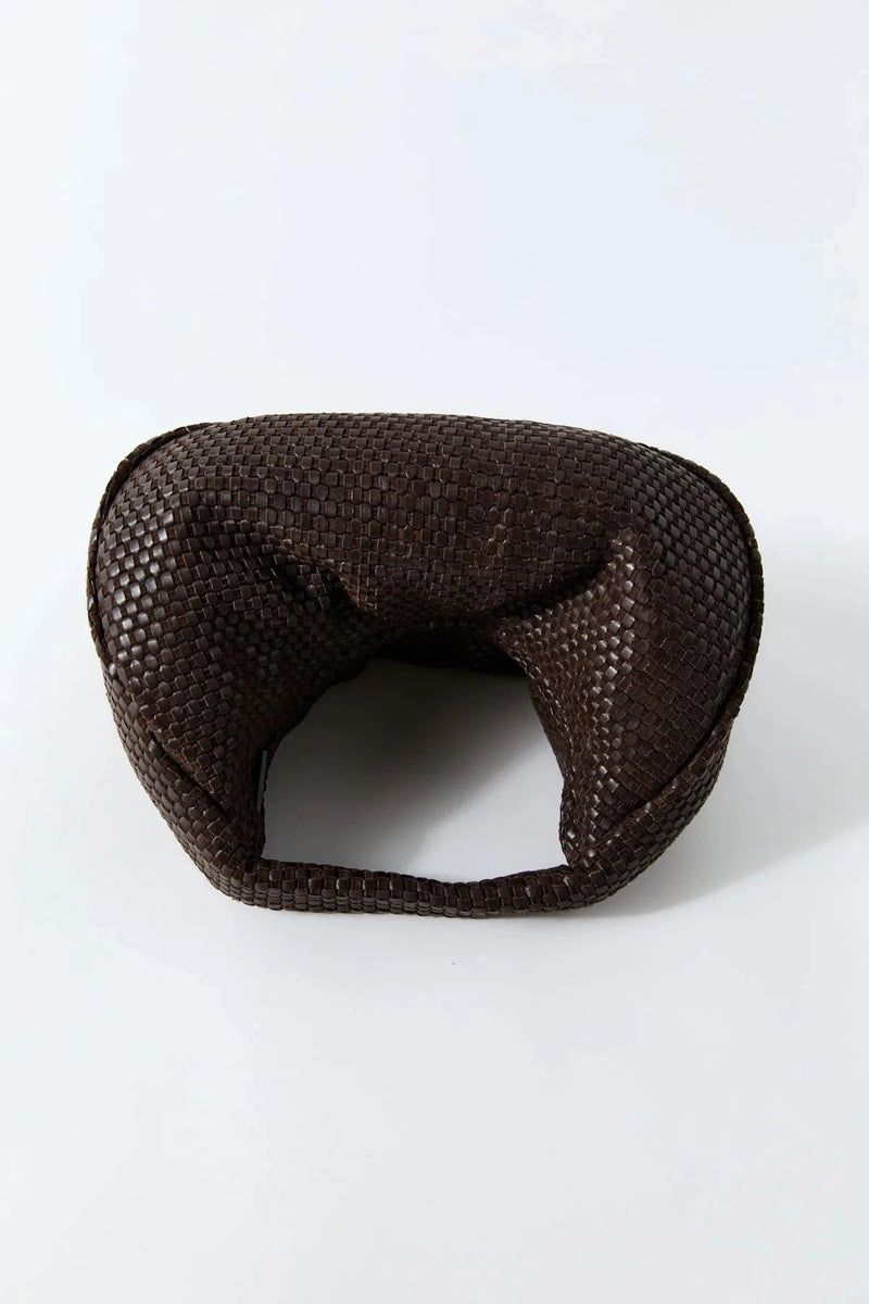 St. Agni Bag Lattice Weave Bon Bon Bag, Coffee Soho-Boutique