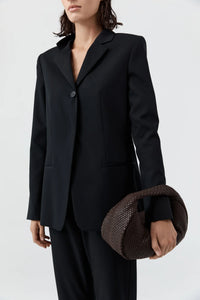 St. Agni Bag Lattice Weave Bon Bon Bag, Coffee Soho-Boutique