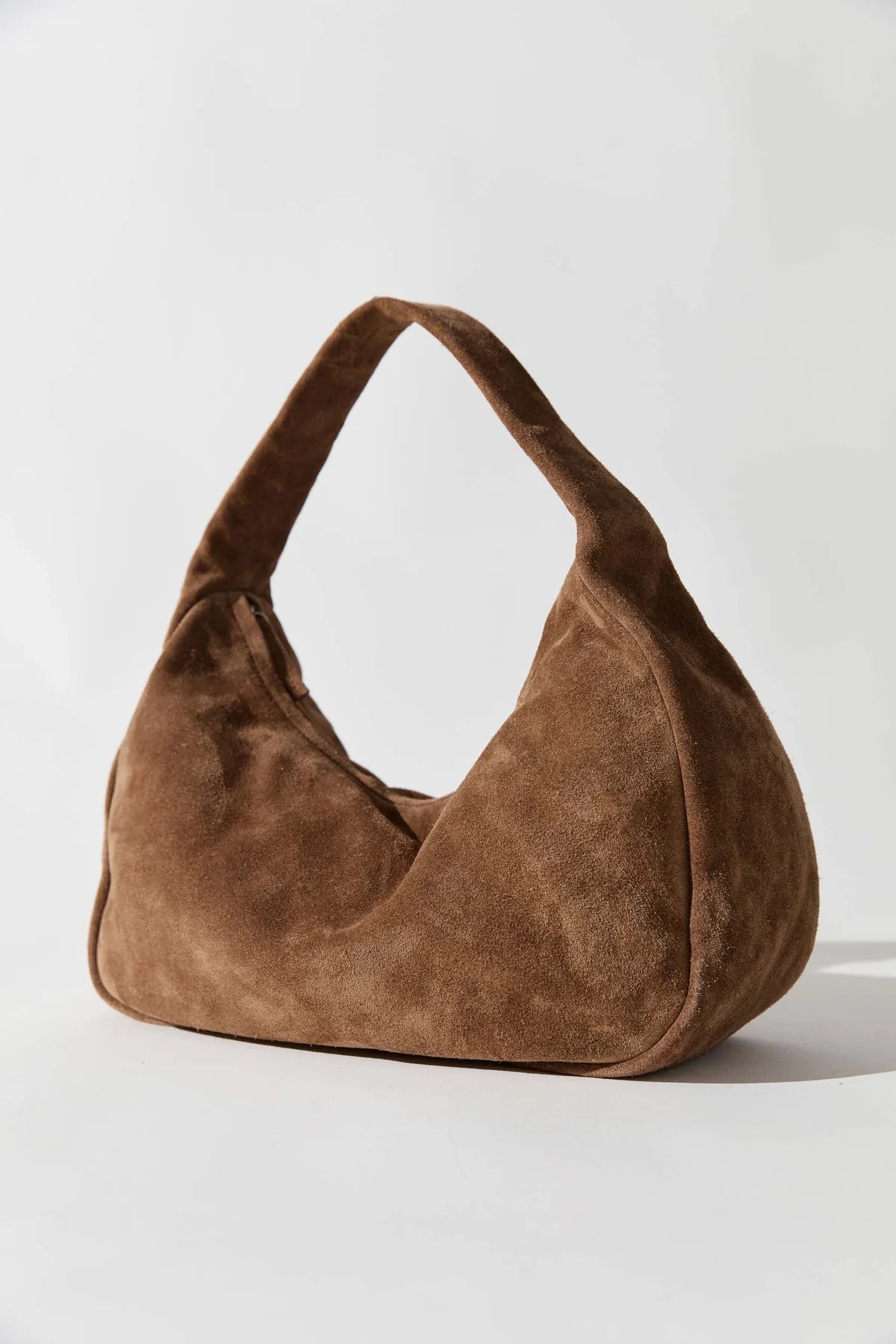 St. Agni Bag Suede Large Bon Bon Bag, Toffee Soho-Boutique