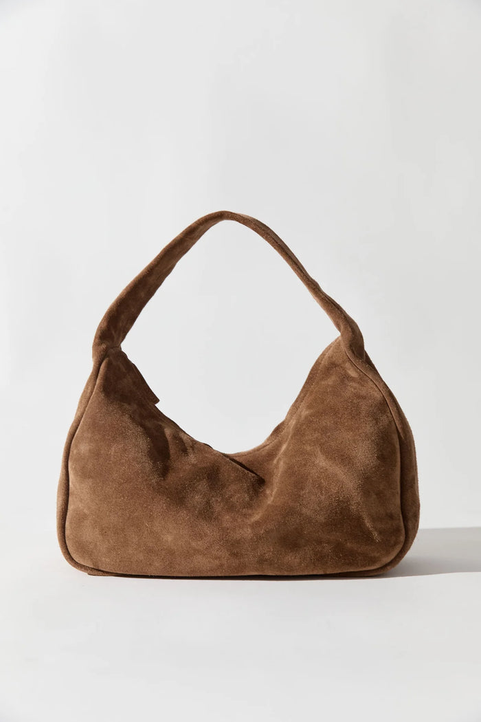 St. Agni Bag Suede Large Bon Bon Bag, Toffee Soho-Boutique