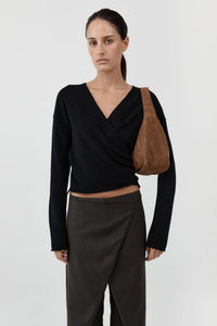 St. Agni Bag Suede Large Bon Bon Bag, Toffee Soho-Boutique
