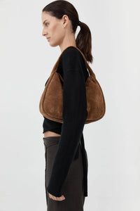 St. Agni Bag Suede Large Bon Bon Bag, Toffee Soho-Boutique