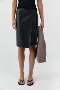 St. Agni Bag Suede Soft Bag, Pebble Soho-Boutique