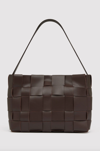 St. Agni Bag Woven Mini Tote, Chocolate Soho-Boutique
