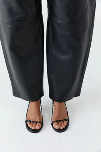 St. Agni Heel Petit Belt Sling Back Heel, Black Soho-Boutique