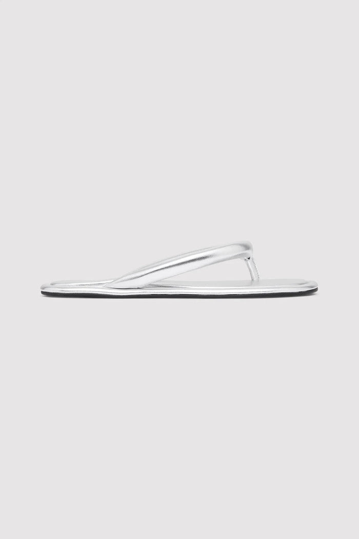 St. Agni Sandal Sumi Slide, Silver Soho-Boutique