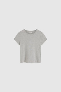 St. Agni T-Shirt Organic Cotton Baby Tee, Grey Marle Soho-Boutique