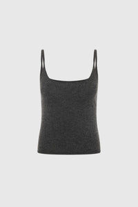St. Agni Tank Merino Slim Wool Tank, Charcoal Melange Soho-Boutique