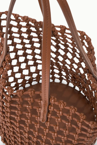 Staud Bag Caro Bucket, Tan Woven Soho-Boutique