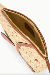 Staud Bag Pesce Raffia Clutch, Natural Tan Soho-Boutique