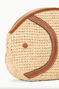 Staud Bag Pesce Raffia Clutch, Natural Tan Soho-Boutique