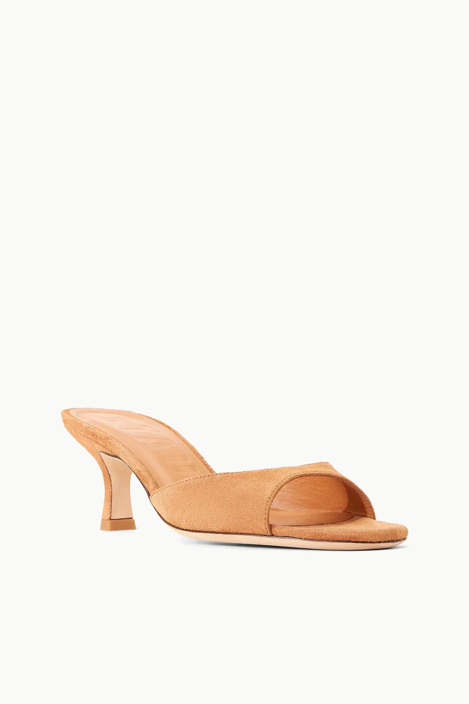 Staud Heel Brigitte Mule, Tan Suede Soho-Boutique