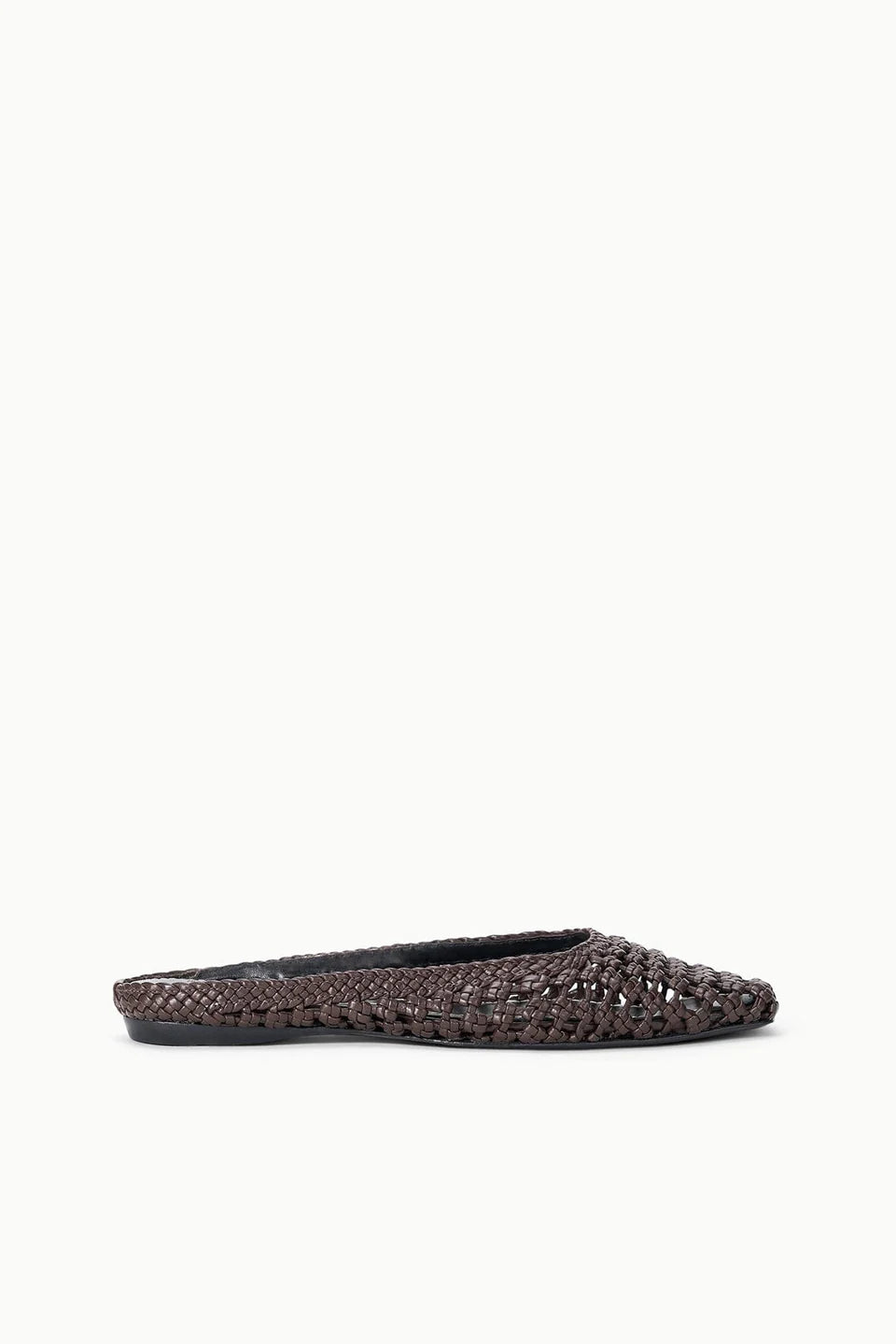 Staud Shoe Otto Hand-Knotted Mule, Espresso Soho-Boutique