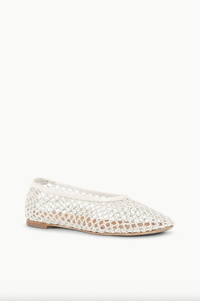 Staud Shoes Alba Ballet Flat, Paper Netting Soho-Boutique