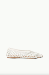 Staud Shoes Alba Ballet Flat, Paper Netting Soho-Boutique