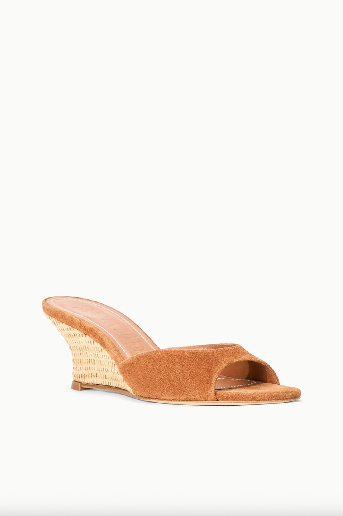 Staud Shoes Brigitte Wedge, Tabac/Natural Soho-Boutique