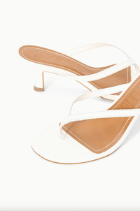 Staud Shoes Freja Thong Kitten Heel, Paper Soho-Boutique