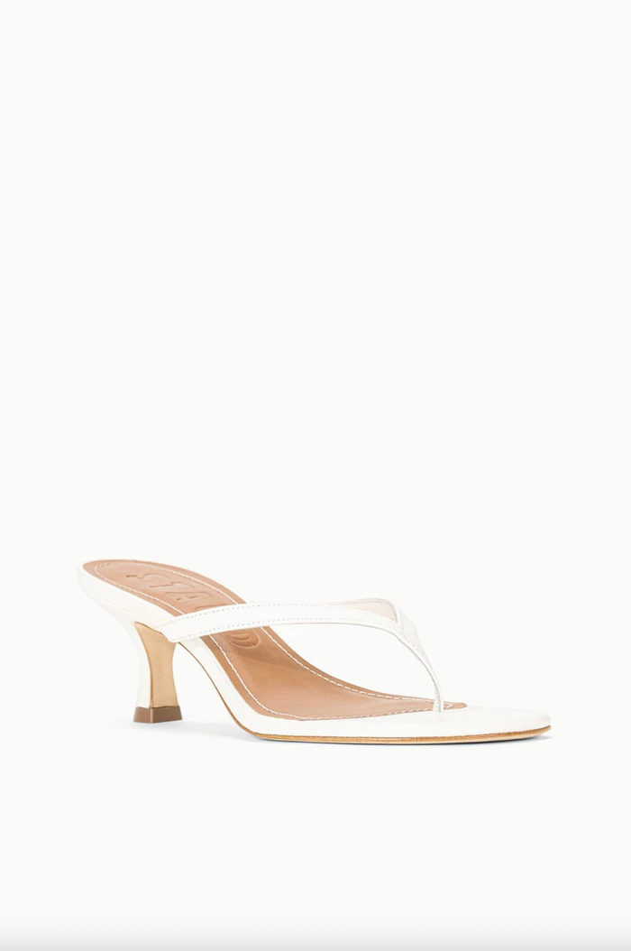 Staud Shoes Freja Thong Kitten Heel, Paper Soho-Boutique