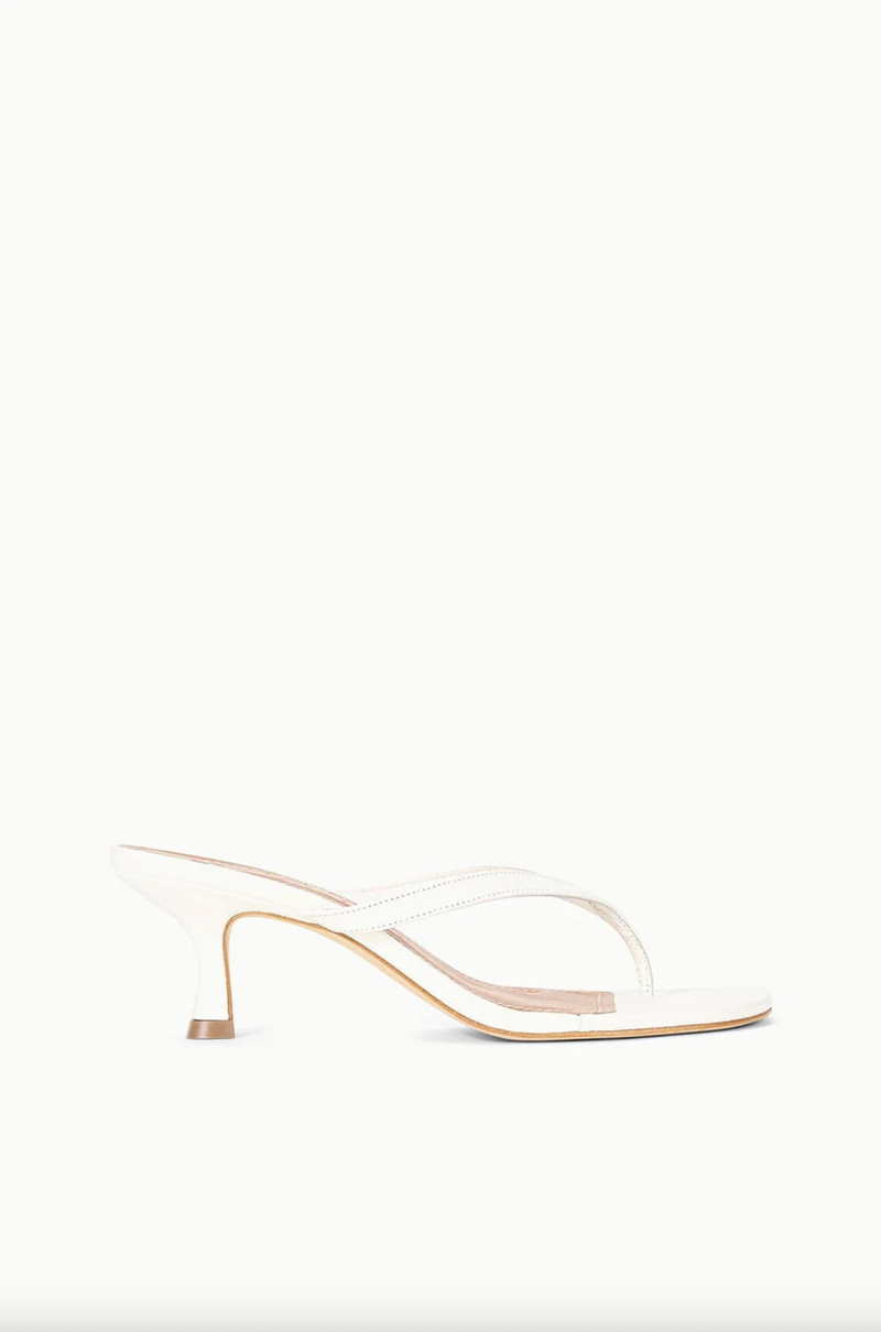 Staud Shoes Freja Thong Kitten Heel, Paper Soho-Boutique