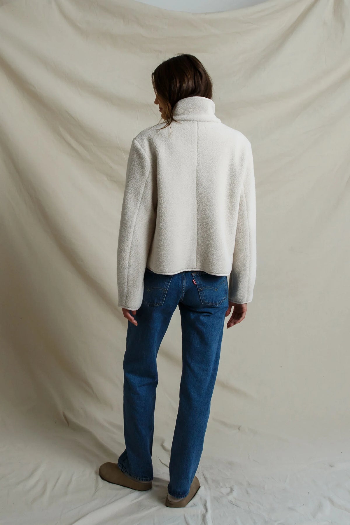 Tara Sherpa Jacket, Sugar