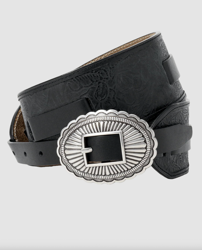 The Great Belt The Tooled Waist Belt, Black Silver Soho-Boutique
