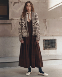 The Great Cardigan The Nordic Flower Lodge Cardigan, Marled Chestnut Soho-Boutique
