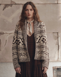 The Great Cardigan The Nordic Flower Lodge Cardigan, Marled Chestnut Soho-Boutique