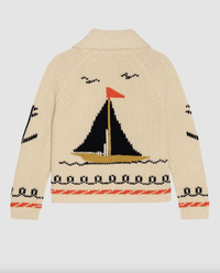The Great Cardigan The Sailboat Lodge Cardigan, Cream Soho-Boutique