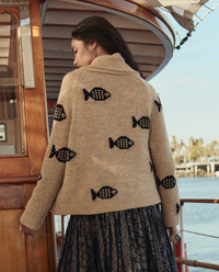 The Great Cardigan The Swimming Fish Lodge Cardigan, Natural Soho-Boutique