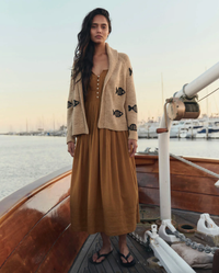 The Great Cardigan The Swimming Fish Lodge Cardigan, Natural Soho-Boutique