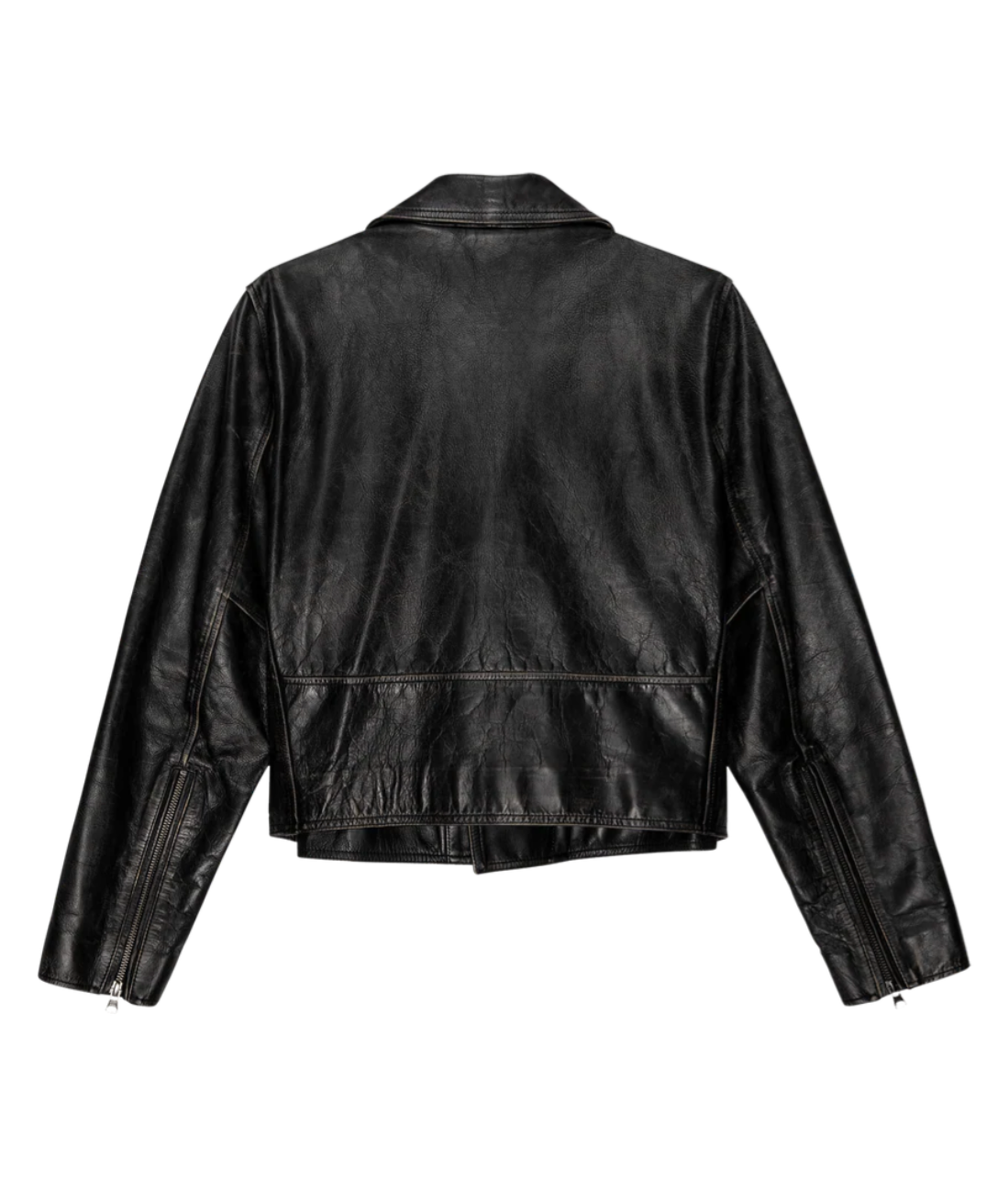 The Great Jacket The Perfect Leather Jacket, Worn Black Soho-Boutique