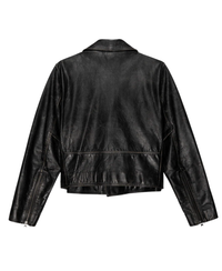 The Great Jacket The Perfect Leather Jacket, Worn Black Soho-Boutique