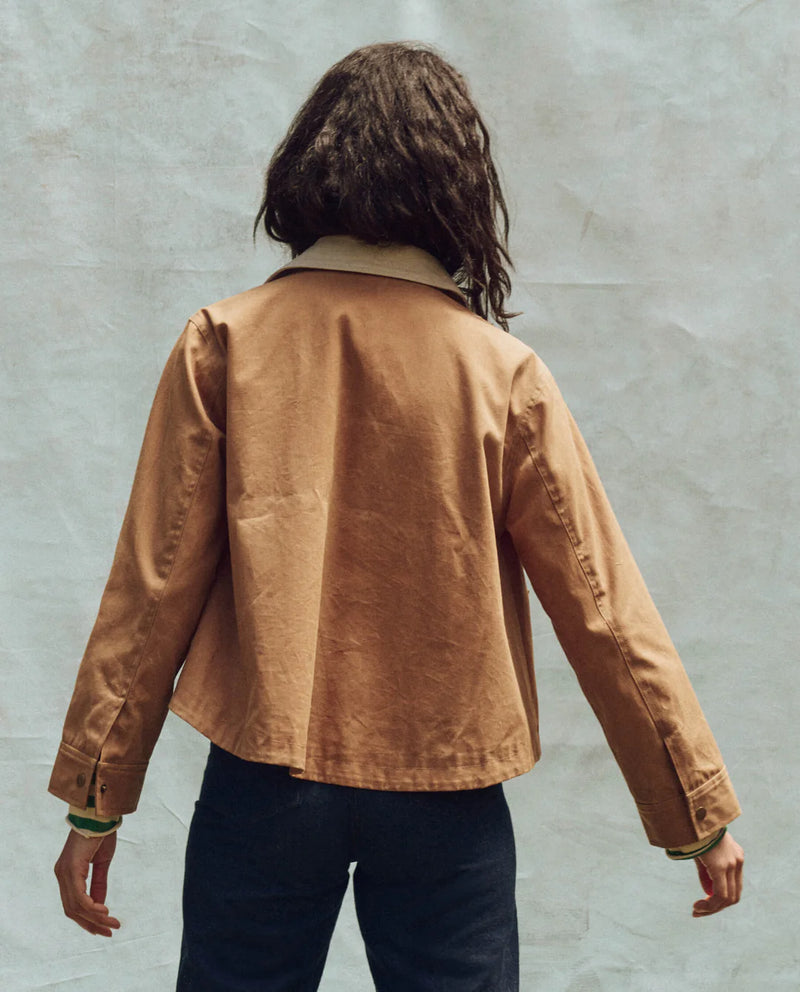 The Great Jacket The Waxed Swingy Jacket, Walnut Soho-Boutique