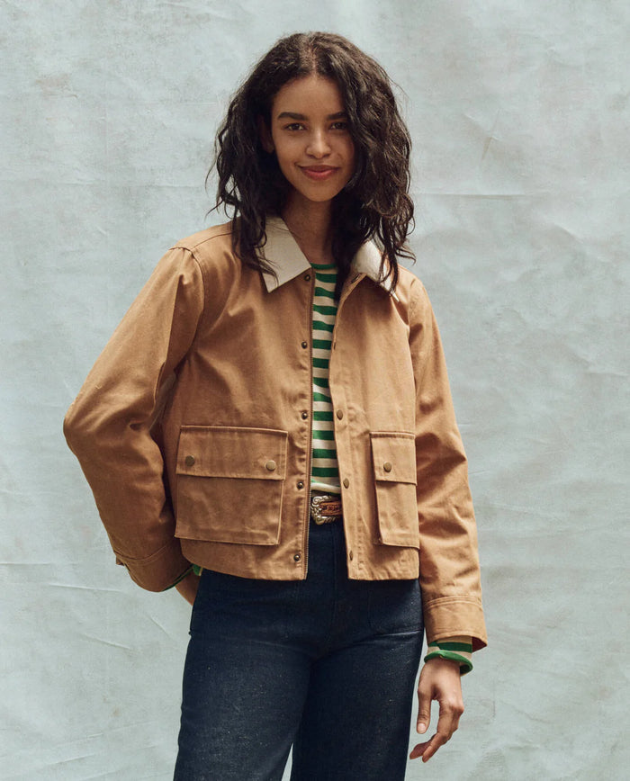 The Great Jacket The Waxed Swingy Jacket, Walnut Soho-Boutique