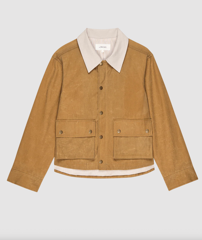 The Great Jacket The Waxed Swingy Jacket, Walnut Soho-Boutique