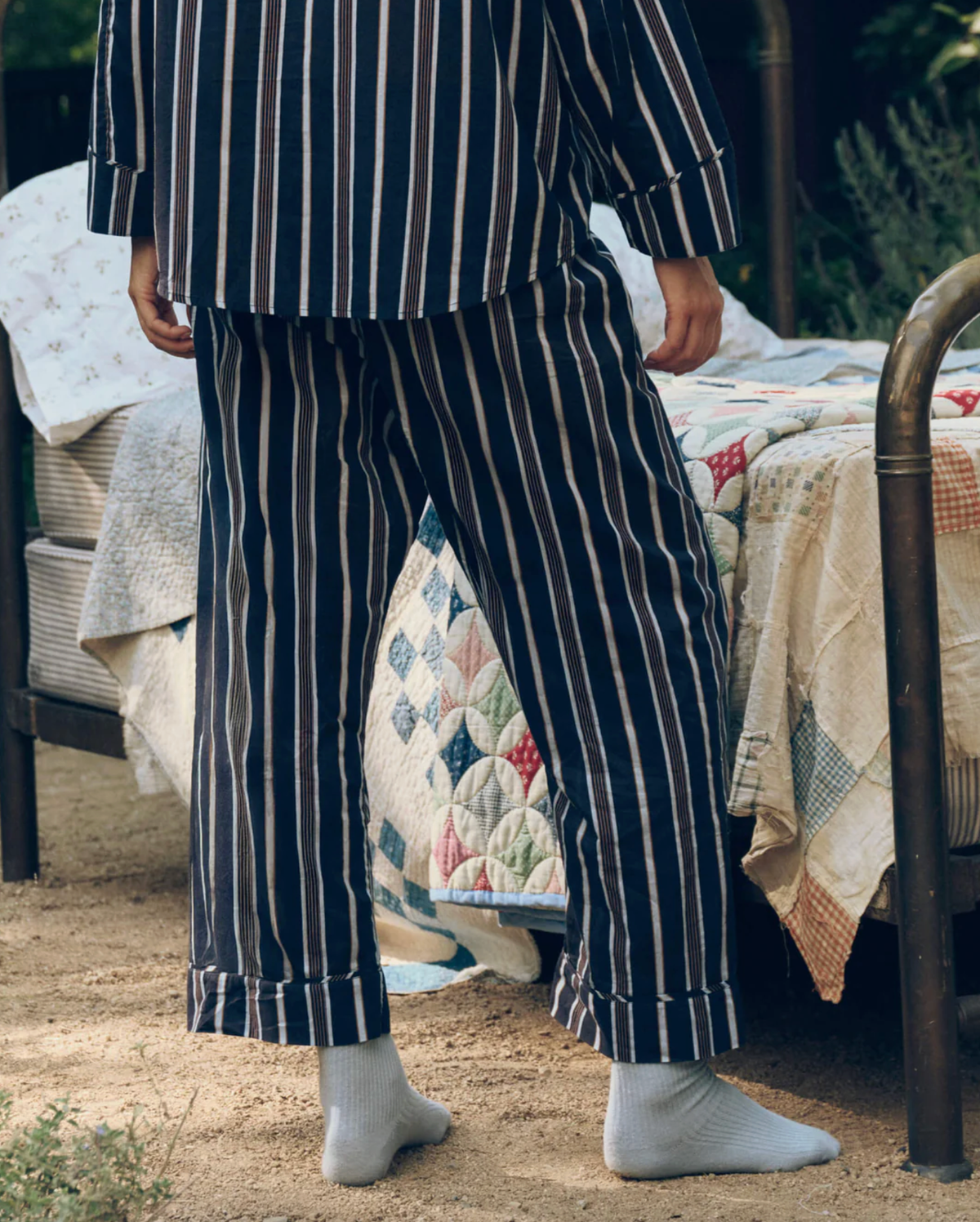 The Great Pajamas The Easy Sleep Pant, Coastline Stripe Soho-Boutique