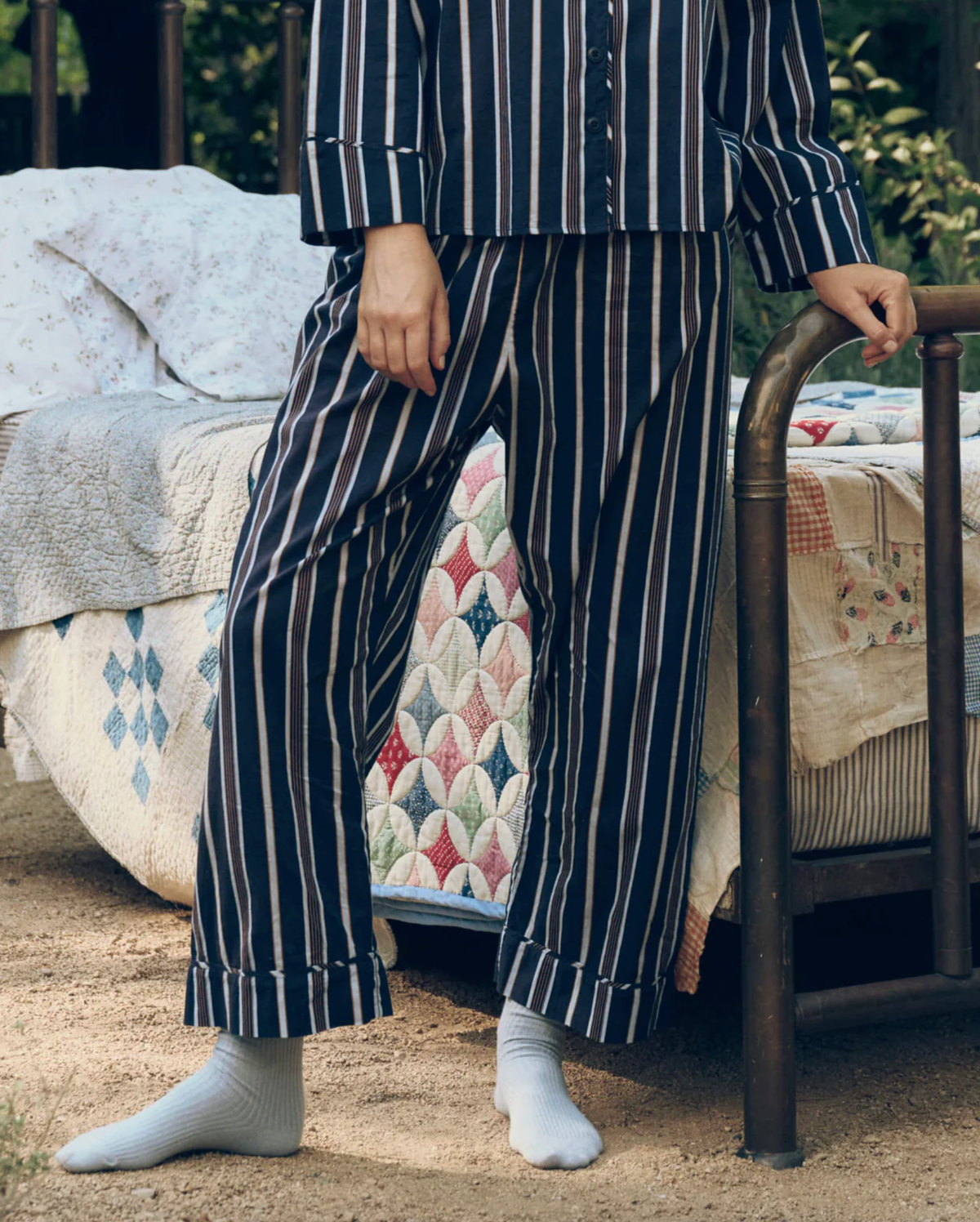 The Great Pajamas The Easy Sleep Pant, Coastline Stripe Soho-Boutique