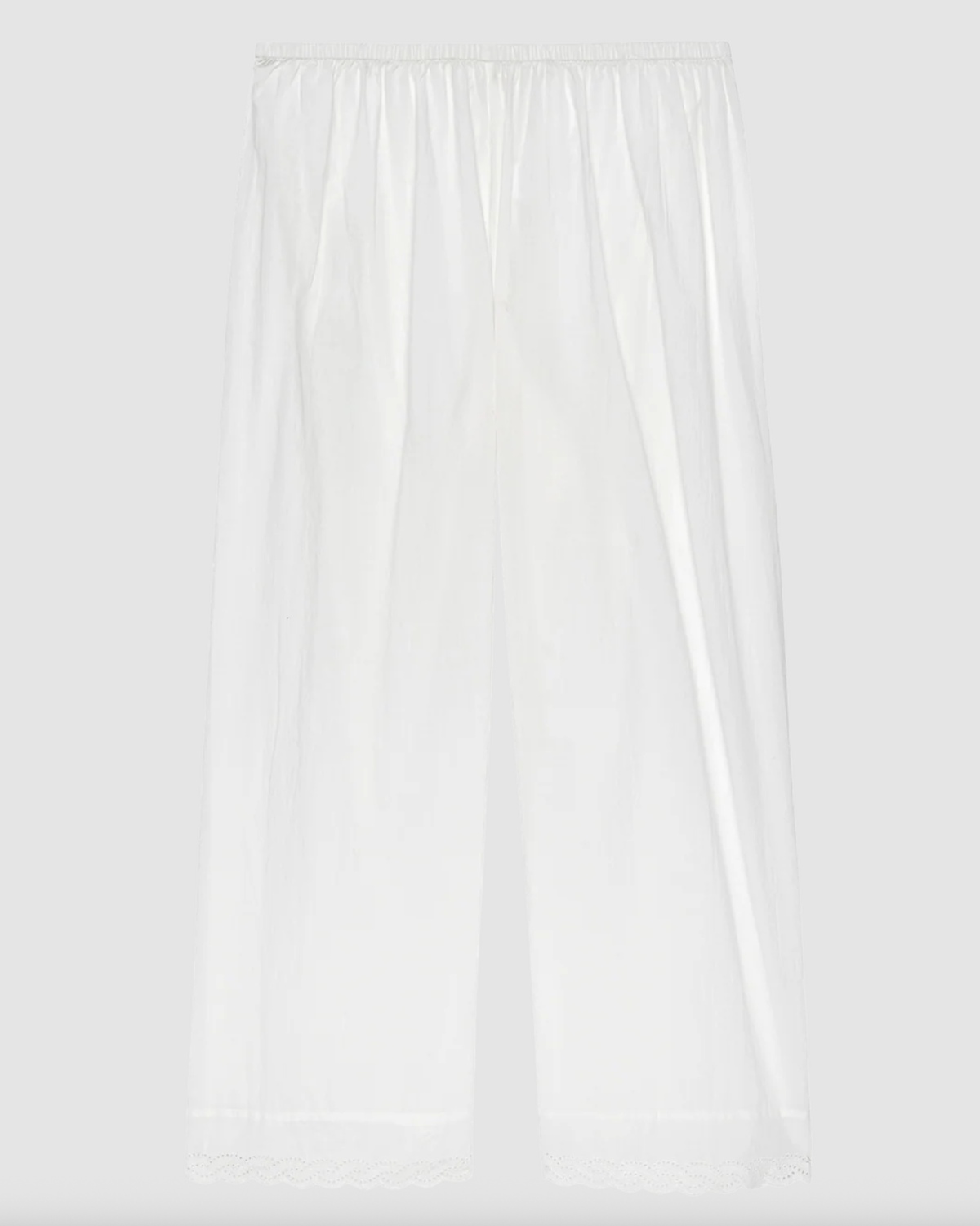 The Great Pajamas The Eyelet Easy Sleep Pant, True White Soho-Boutique