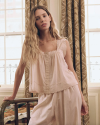 The Great Pajamas The Eyelet Tank, Washed Rose Soho-Boutique