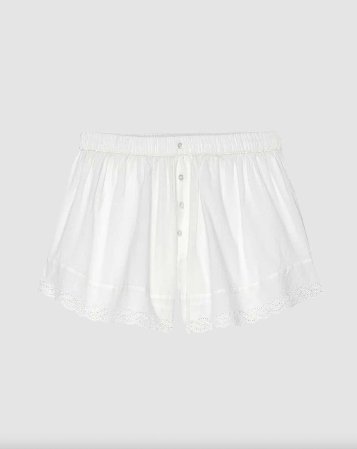 The Great Pajamas The Eyelet Tap Short, True White Soho-Boutique