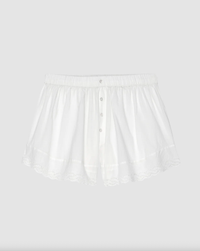The Great Pajamas The Eyelet Tap Short, True White Soho-Boutique