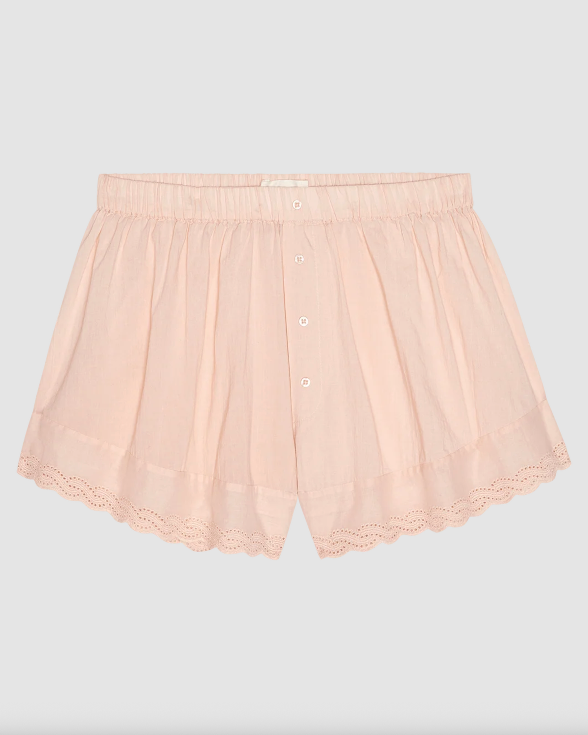 The Great Pajamas The Eyelet Tap Short, Washed Rose Soho-Boutique