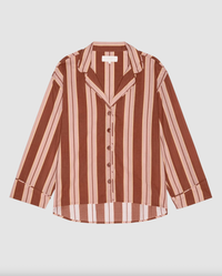 The Great Pajamas The Pajama Shirt, Ganache Stripe Soho-Boutique