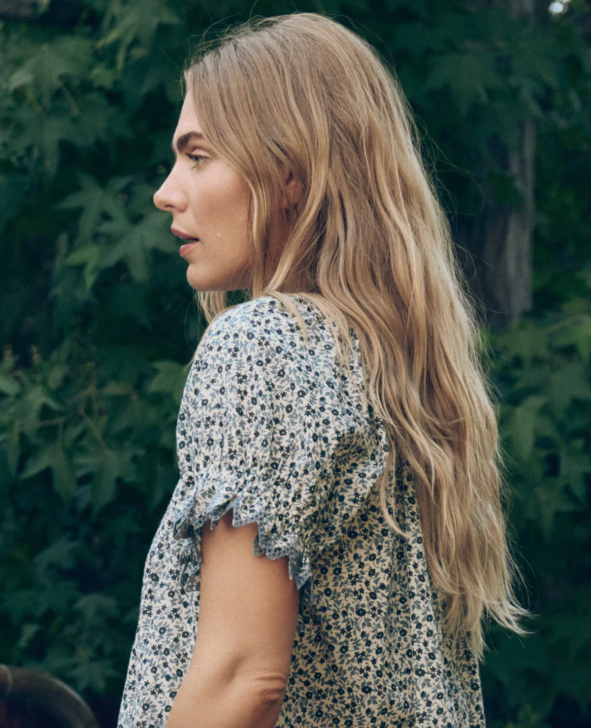 The Great Pajamas The Smocked Sleep Eyelet Dress, Bluebell Ditsy Soho-Boutique