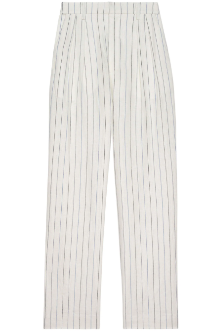 The Great Pant The Maker Trouser, Cream Pinstripe Soho-Boutique