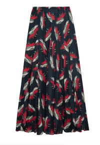 The Great Skirt The Godet Skirt, Navy Birds of Paradise Soho-Boutique