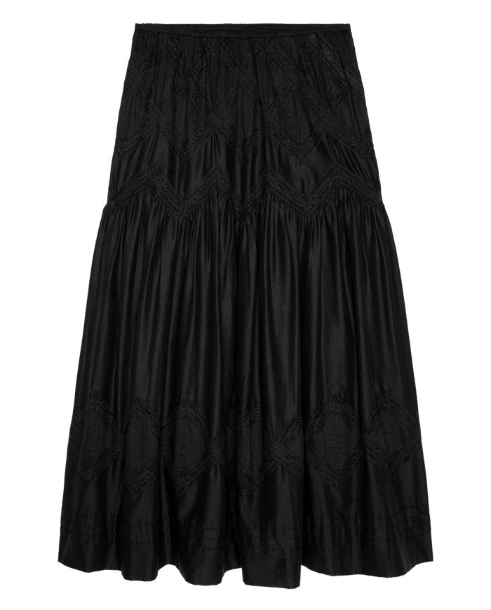 The Great Skirt The Lattice Lace Victorian Skirt, Black Soho-Boutique