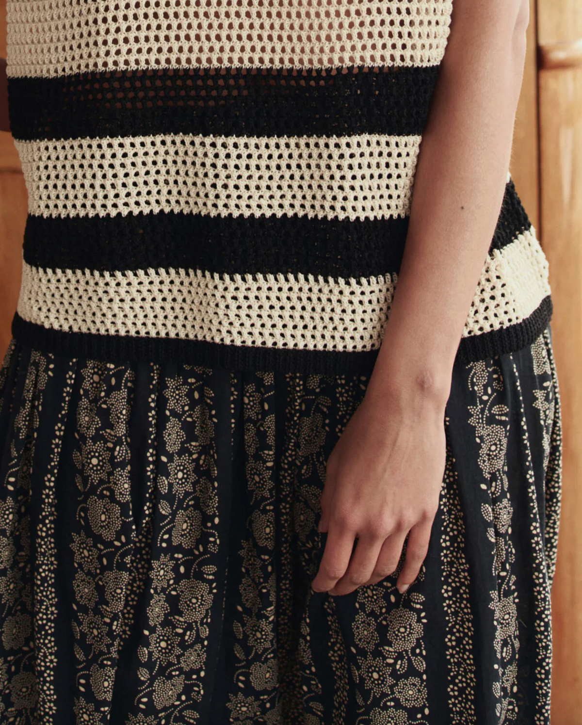 The Great Sweater The Crotchet Sweater Shell, Bland and Cream Soho-Boutique